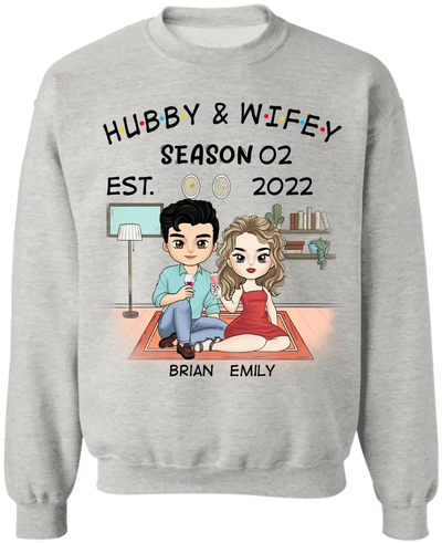 Hubby And Wifey Seasons - Personalized T-Shirt, T-Shirt Gift For Couple - TS2001
