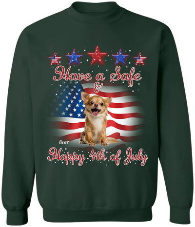 Have A Safe & Happy 4th Of July - Personalized T-Shirt, Gift For Dog Lover - CF-TS1232