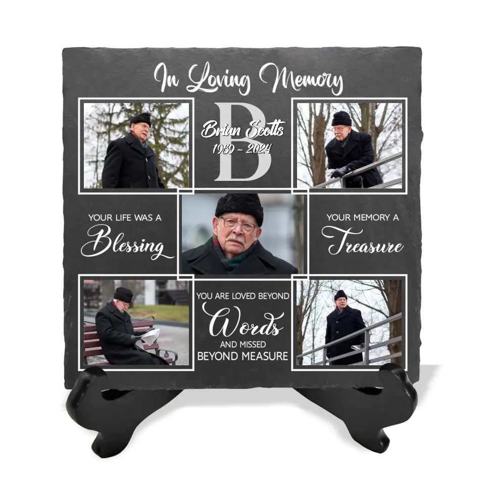 Your Life Was A Blessing Your Memory A Treasure - Personalized Memorial Stone - MS98