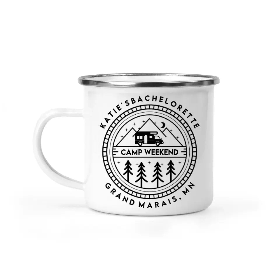 Camping Weekend - Personalized Mug, Gift For Camping Lovers, Camping Gift - CF-M119