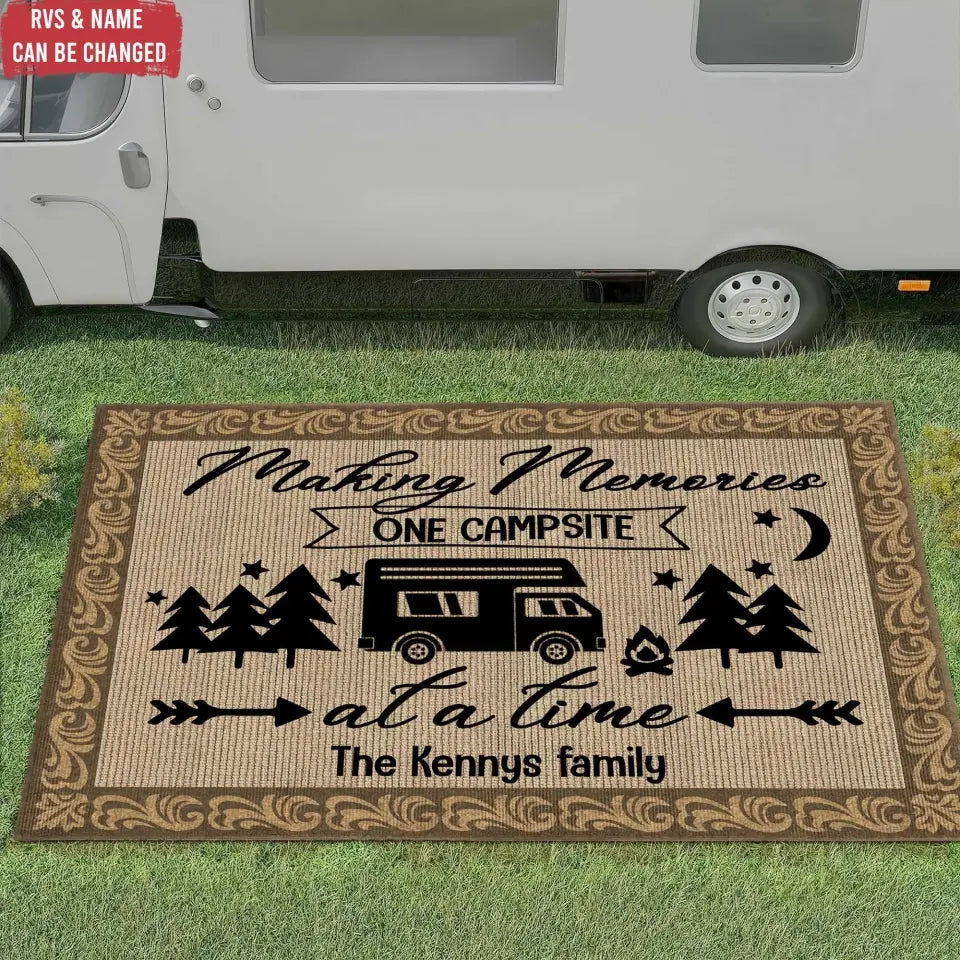 Making Memories One Campsite - Patio Rug, Patio Mat - CF - R01