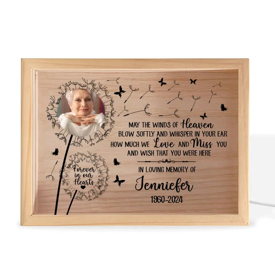How Much We Love And Miss You And Wish That You Were Here - Personalized Frame Light Box - CF-FLB21