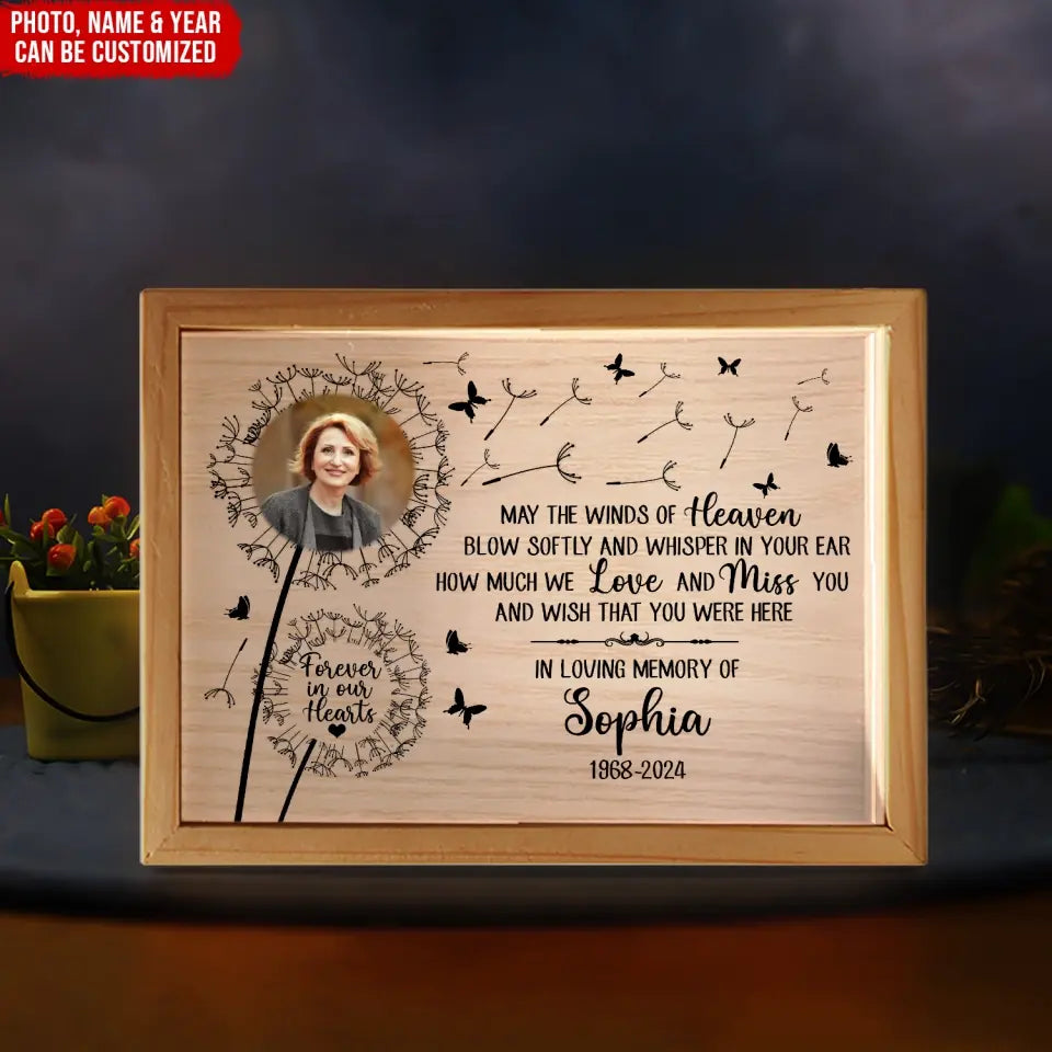 How Much We Love And Miss You And Wish That You Were Here - Personalized Frame Light Box - CF-FLB21