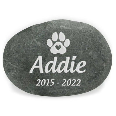 In Loving Memory Of Beloved Pet - Pet Memorial Stone River Rock, Pet Lover Memorial Gift - CF-SRR01