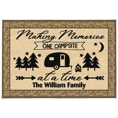 Making Memories One Campsite - Patio Rug, Patio Mat