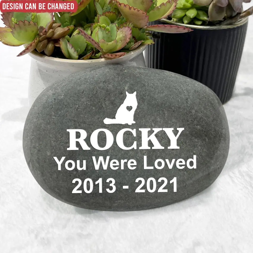 Forever Loved - Pet Memorial Stone River Rock, Pet Lover Memorial Gift - SRR02