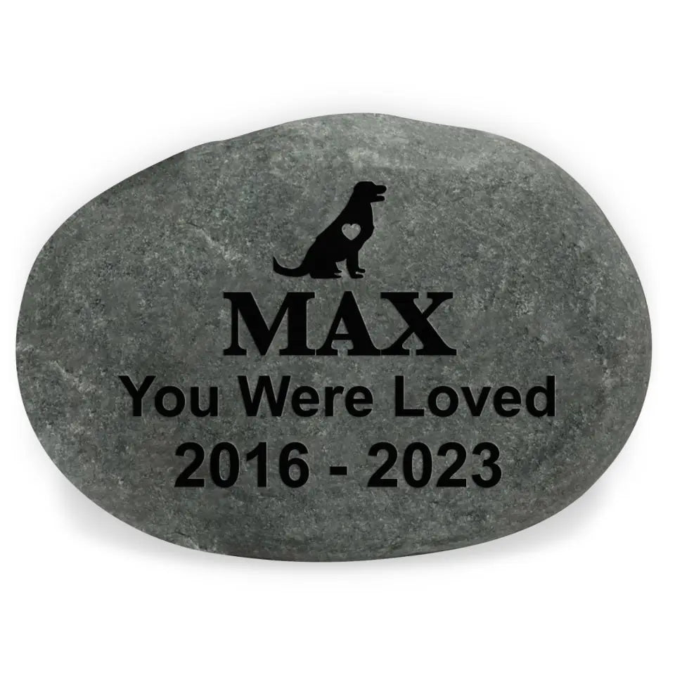 Forever Loved - Pet Memorial Stone River Rock, Pet Lover Memorial Gift - SRR02