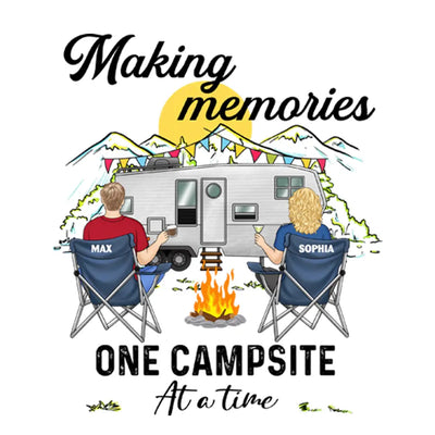 Making Memories One Campsite At A Time - Personalized Decal, Gift For Camping Lovers - PCD25AN