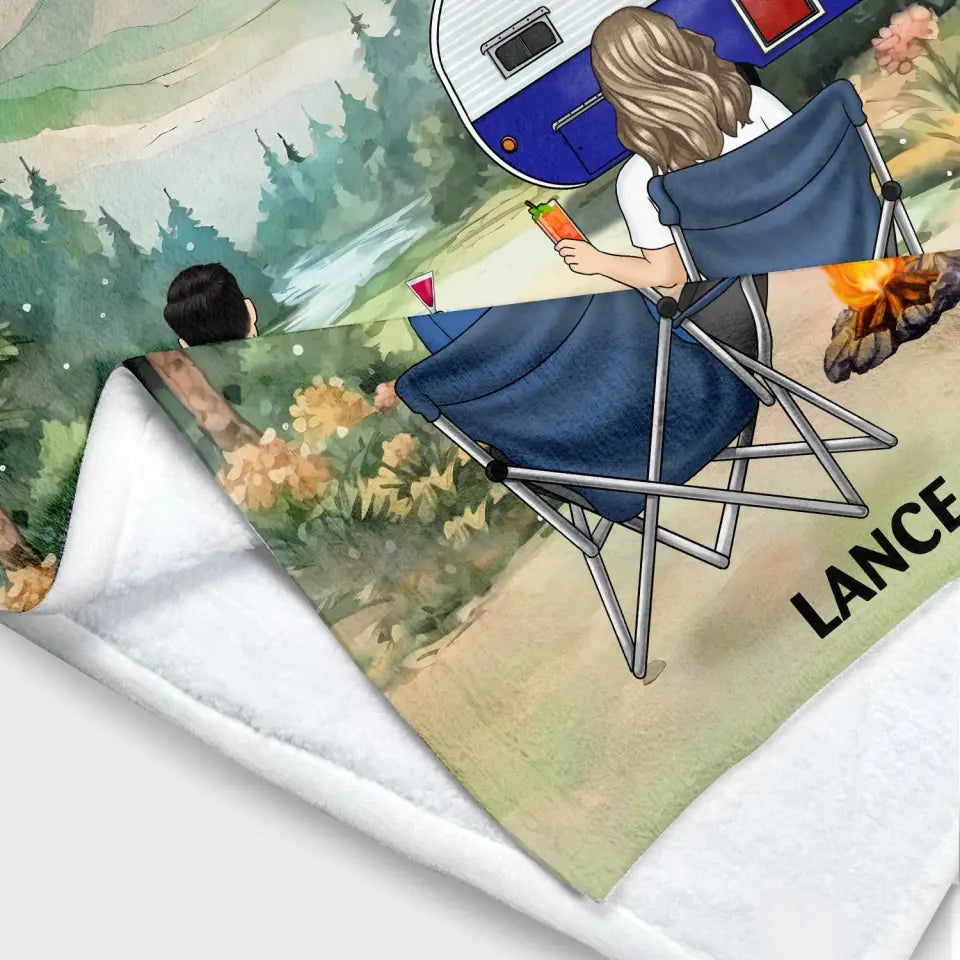 You And Me We Got This - Personalized Blanket, Camping Gift - BL12AN