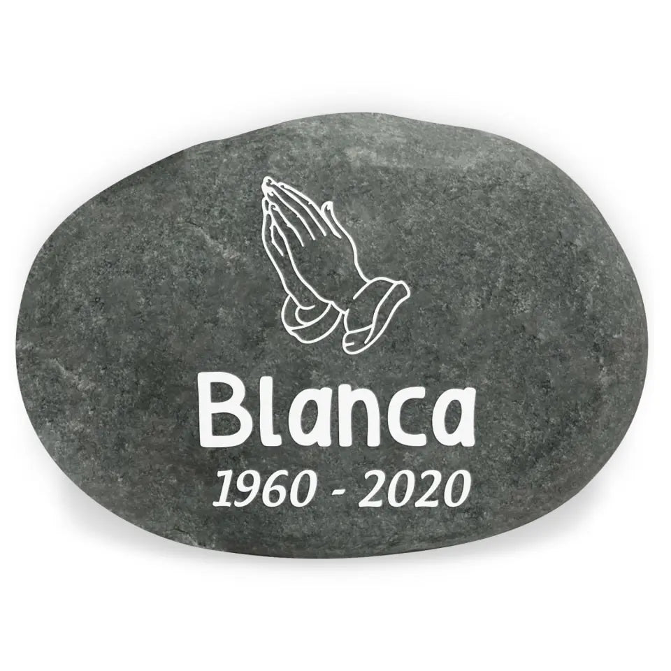 Forever In Our Hearts - Personalized Stone River Rock, Memorial Gift - SRR25TL