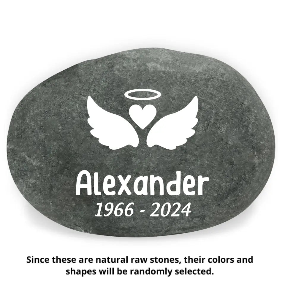 Forever In Our Hearts - Personalized Stone River Rock, Memorial Gift - SRR25TL