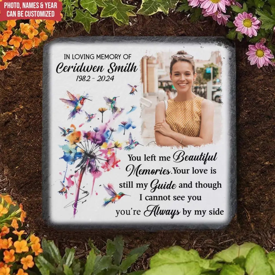 Though I Cannot See You, You’re Always By My Side - Personalized Memorial Stone - MS30TL