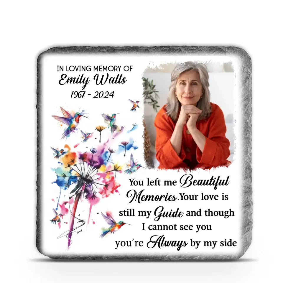Though I Cannot See You, You’re Always By My Side - Personalized Memorial Stone - MS30TL