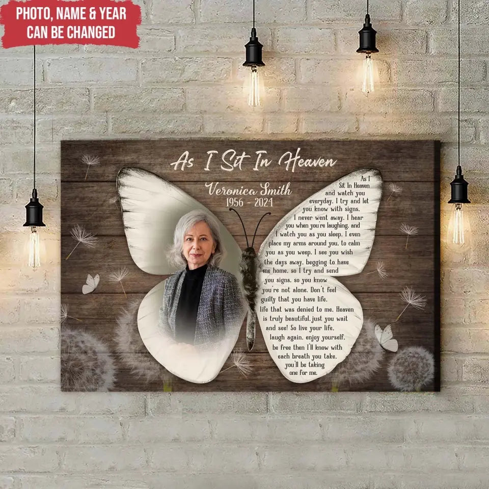 I'll Know With Each Breath You Take, You'll Be Taking One For Me - Personalized Canvas - CA33TL