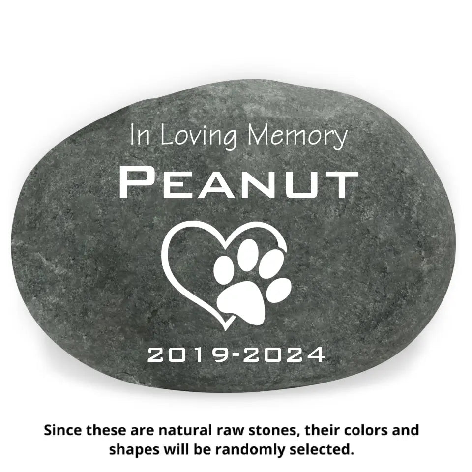 Memorial stone, memory stones, memorial, memorial gift, garden stones, custom stone, memorial gifts, grave stone, in memory of, garden memorial, pet memorial stone, pet stone, pet memorial gift, pet memorials, pet memory stone, pet garden memorial, dog memorial, dog stone, dog memorial gift, In Loving Memory Pet Loss - Personalized Stone River Rock, Memorial For Pet Lover
