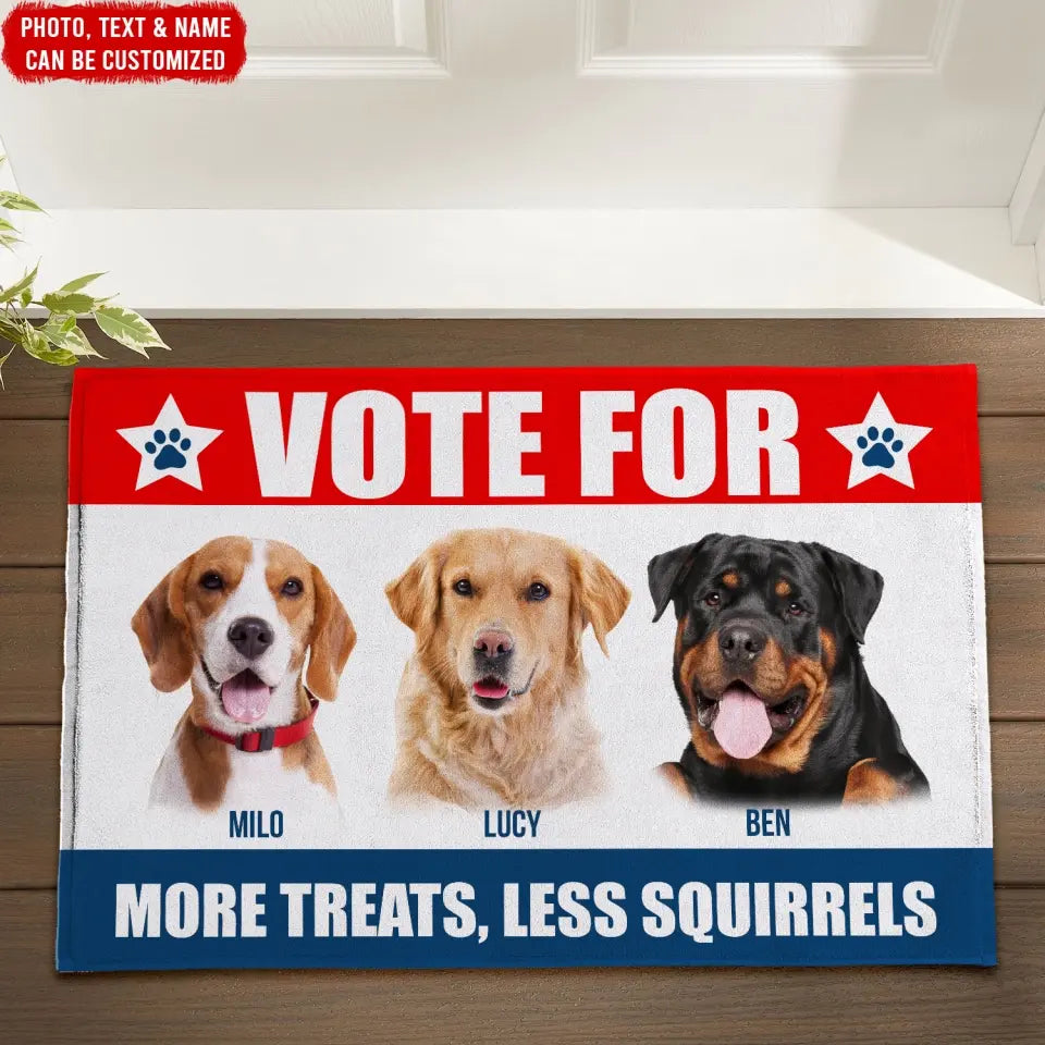 Funny Election Vote For My Pet - Personalized Doormat, Gift For Pet Lover - DM14UP