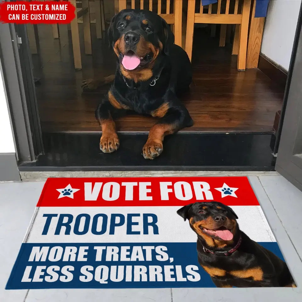 Funny Election Vote For My Pet - Personalized Doormat, Gift For Pet Lover - DM14UP