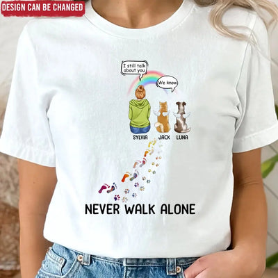 You Left Paw Print On My Heart - Personalized T-Shirt, Gift For Dog Lover - TS59TL
