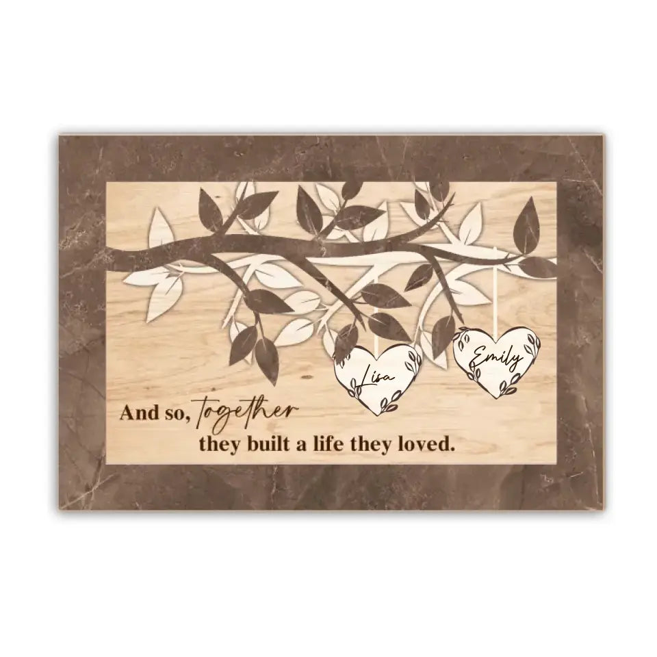 And So, Together They Built A Life They Loved - Personalized Car Visor Clip - CVC70TL