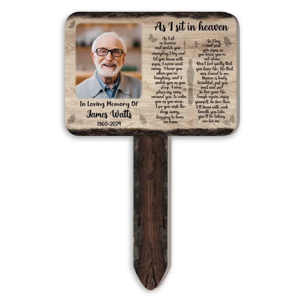 I Try And Let You Know With Signs, I Never Went Away - Personalized Plaque Stake - PS73TL