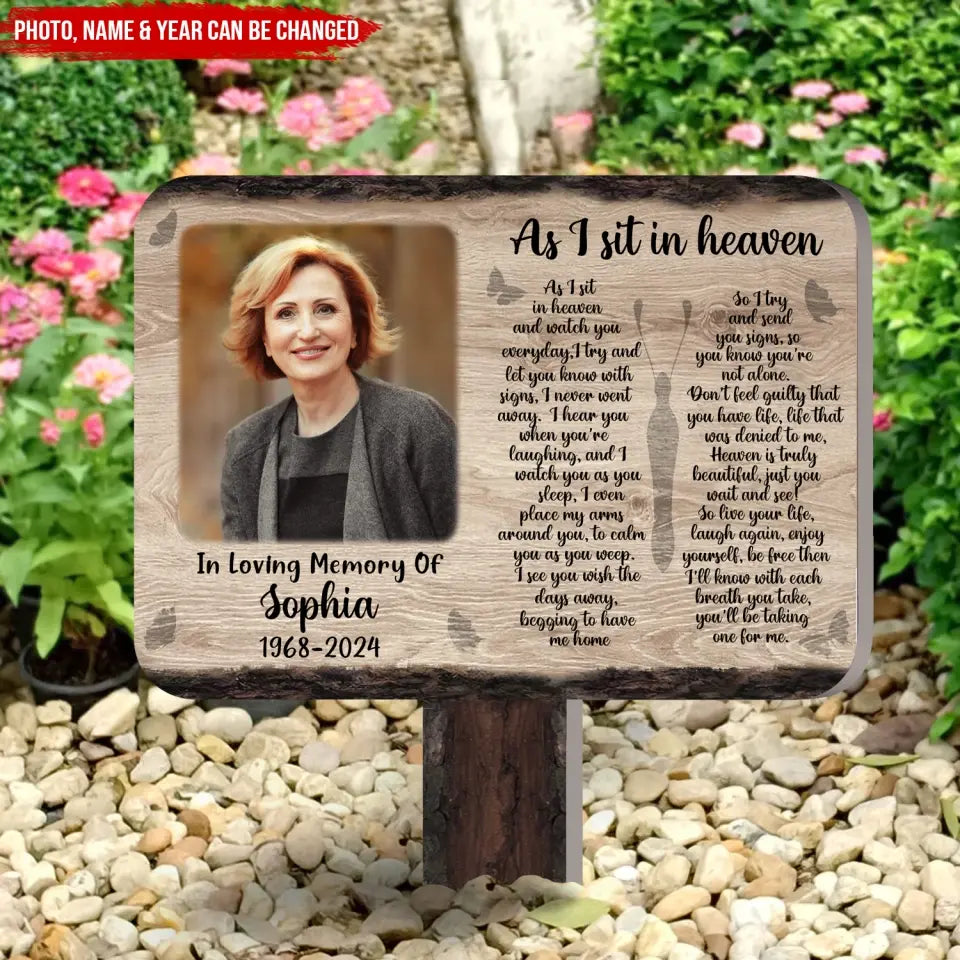 I Try And Let You Know With Signs, I Never Went Away - Personalized Plaque Stake - PS73TL