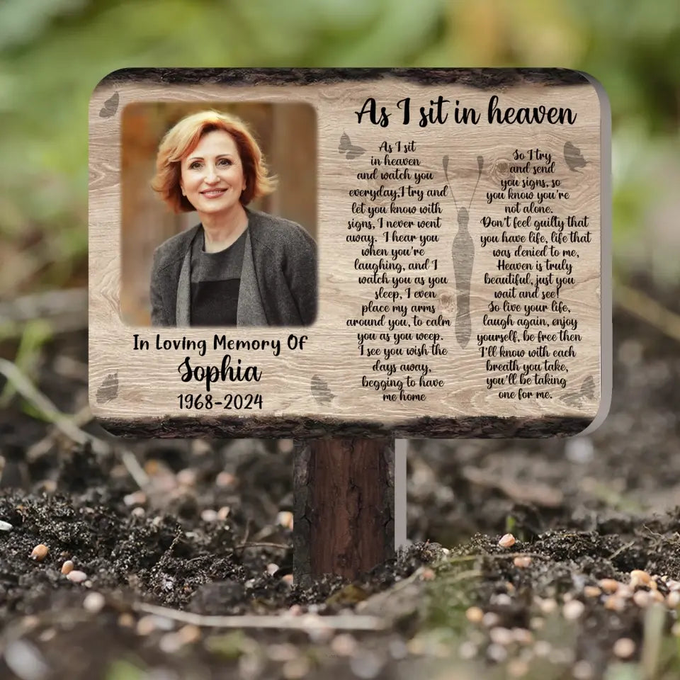 I Try And Let You Know With Signs, I Never Went Away - Personalized Plaque Stake - PS73TL