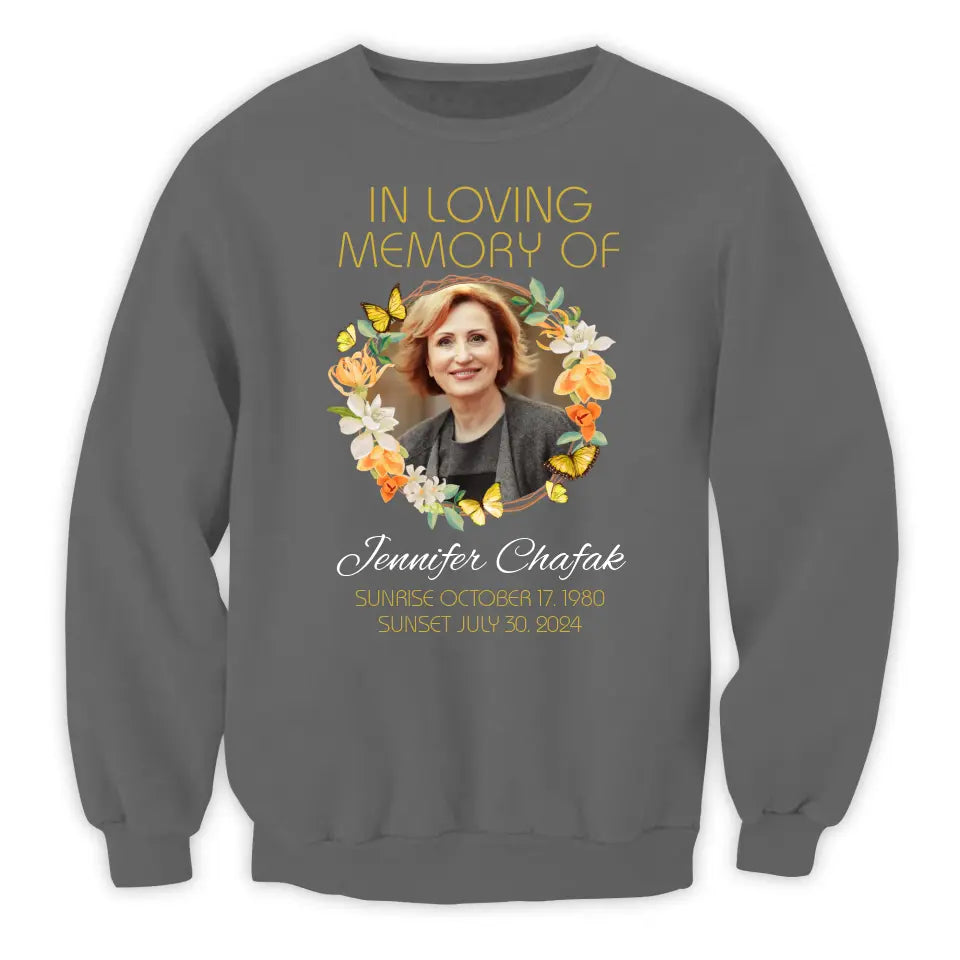 In Loving Memory For Loved Ones - Personalized T-Shirt, Memorial Photo T-shirt - TS77TL