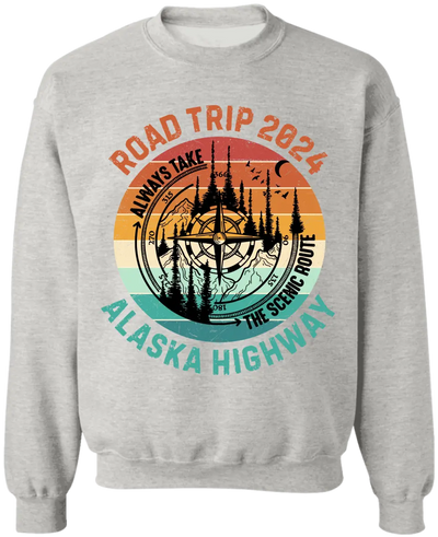 Road Trip 2024, Always Take The Scenic Route - Personalized T-Shirt, Gift For Camping Lovers - TS96AN