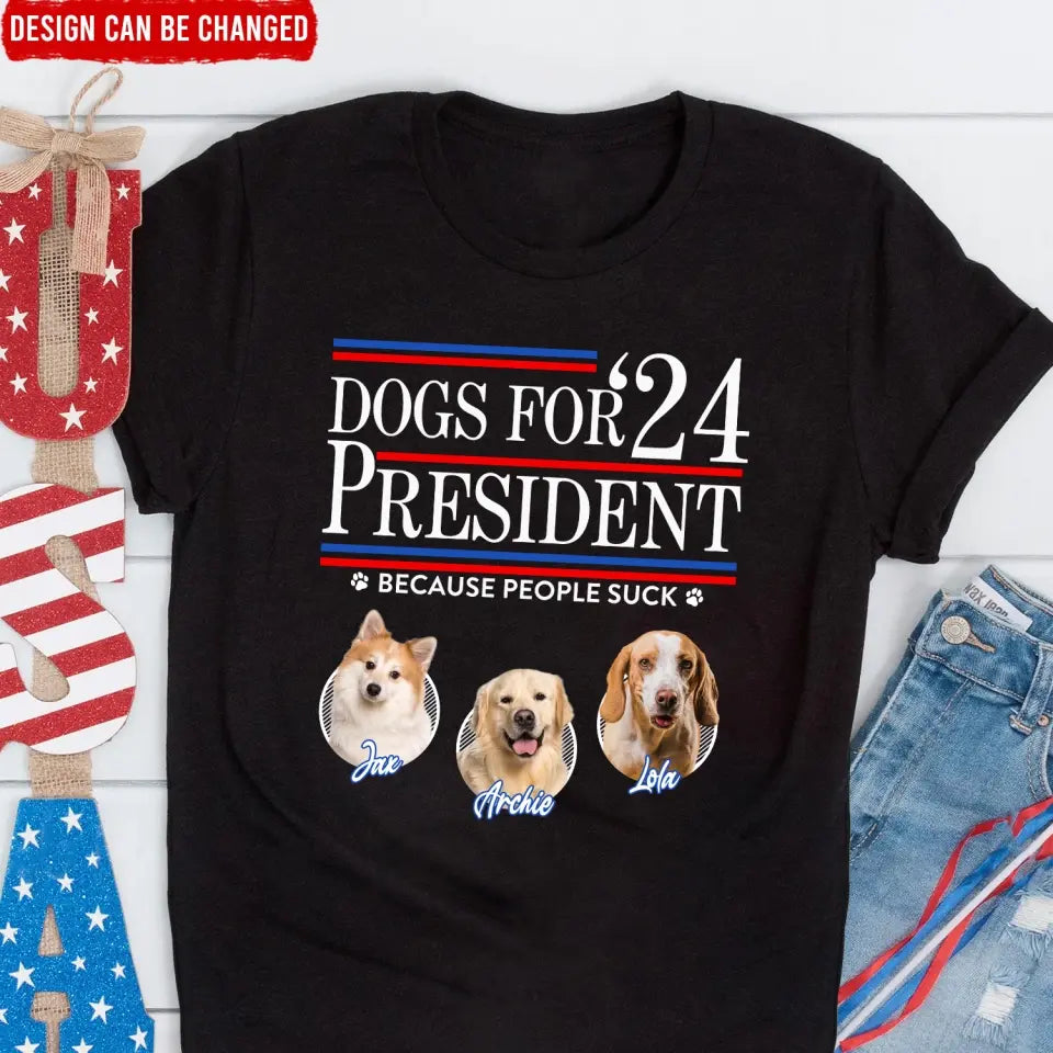 Pet For President 2024 - Personalized T-Shirt, Gift For Pet Lovers - TS54UP