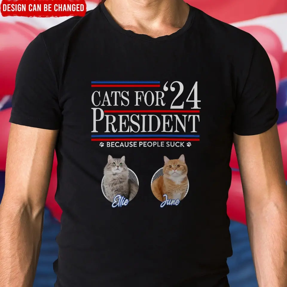 Pet For President 2024 - Personalized T-Shirt, Gift For Pet Lovers - TS54UP