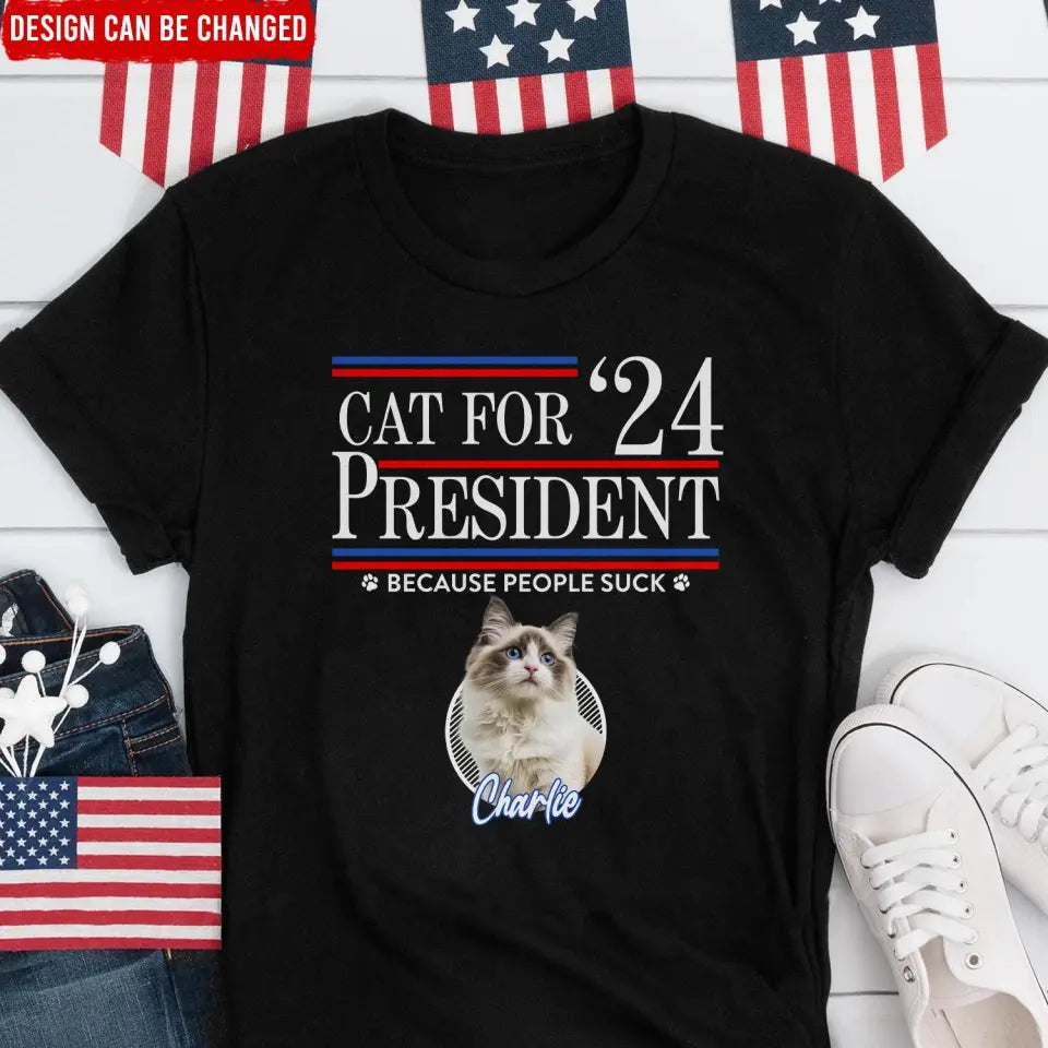 Pet For President 2024 - Personalized T-Shirt, Gift For Pet Lovers - TS54UP