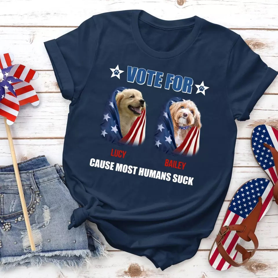 Vote My Pet For President - Personalized T-Shirt, Funny Election Shirt - TS55UP