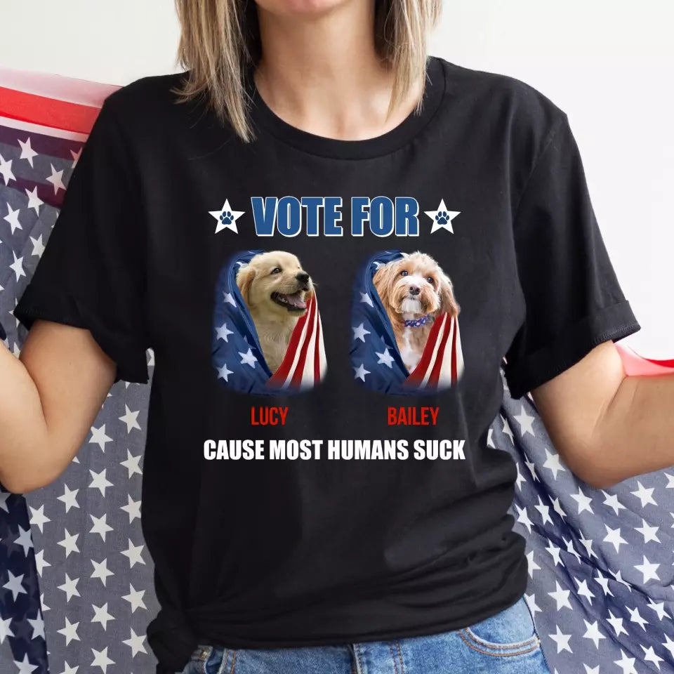 Vote My Pet For President - Personalized T-Shirt, Funny Election Shirt - TS55UP