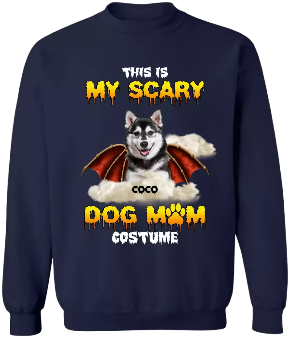 This Is My Scary Dog Mom Costume - Personalized T-Shirt, Gift For Dog Lovers, Halloween Gifts - TS142AN