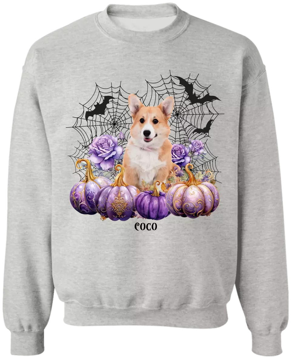 Halloween Dog Witch And Pumpkin - Personalized T-Shirt, Gift For Dog Lovers, Halloween Shirt - TS152AN