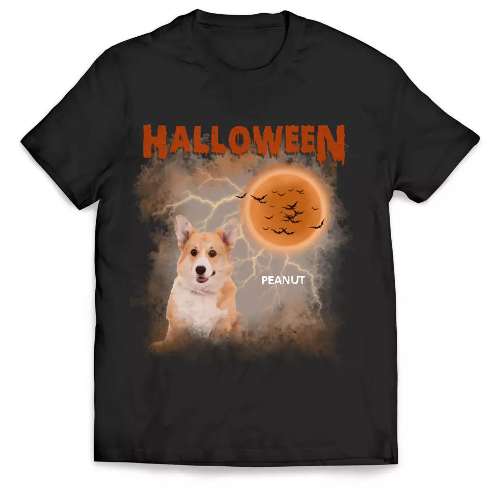 Custom Retro Halloween Shirt from Photo - Personalized T-Shirt, Gift For Halloween - TS123TL