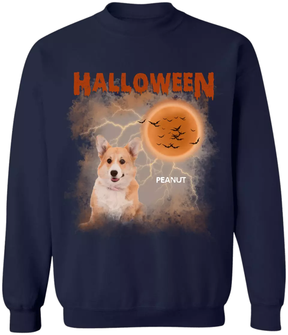 Custom Retro Halloween Shirt from Photo - Personalized T-Shirt, Gift For Halloween - TS123TL