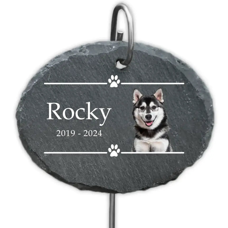 Custom Pet Memorial - Personalized Garden Slate, Memorial Gift For Dog Lover - GS136TL