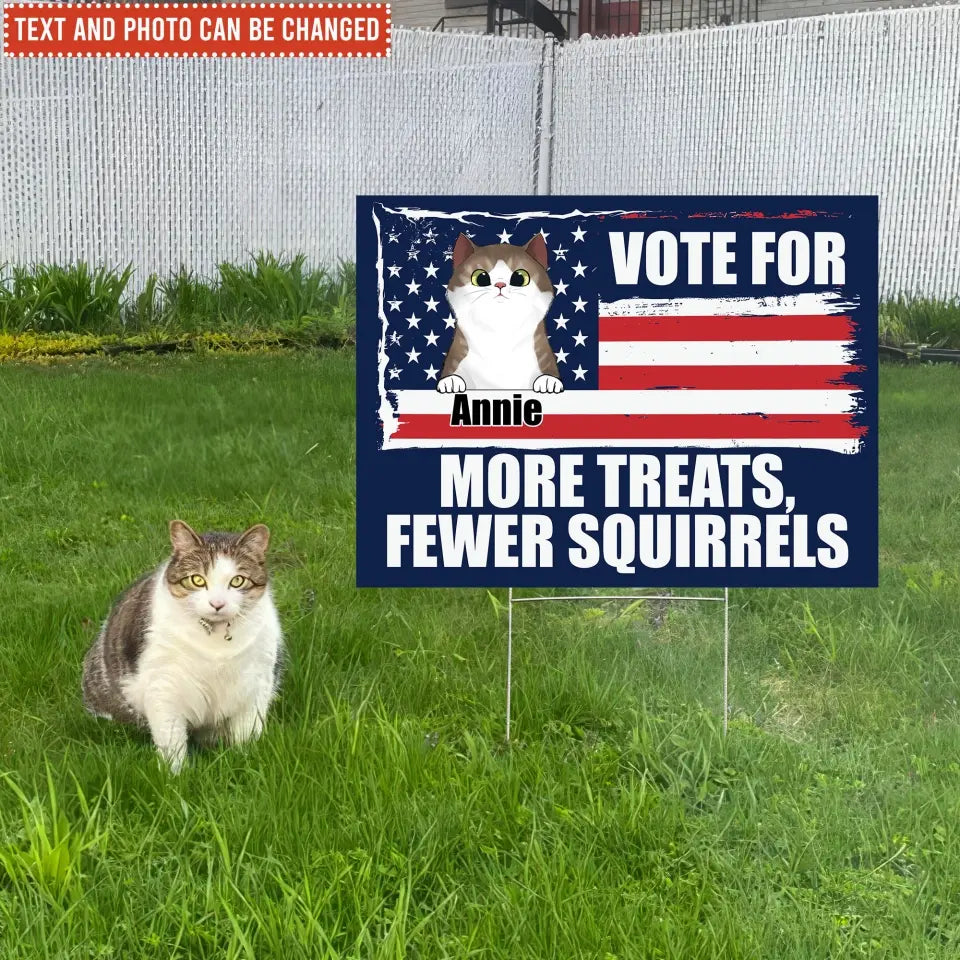 I'm Voting For My Pet - Personalized Yard Sign, Funny Election Sign - YS69UP