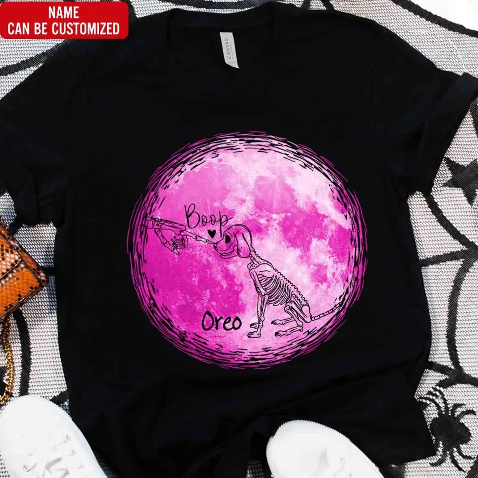Cute Dog Skeleton Halloween - Personalized T-Shirt, Halloween Gift for Dog Lover - TS49YV