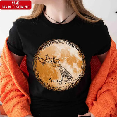 Cute Dog Skeleton Halloween - Personalized T-Shirt, Halloween Gift for Dog Lover - TS49YV