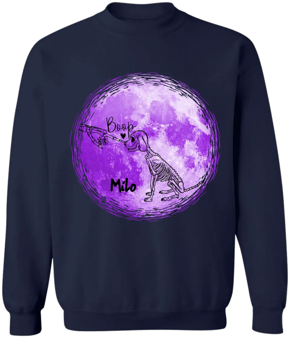 Cute Dog Skeleton Halloween - Personalized T-Shirt, Halloween Gift for Dog Lover - TS49YV