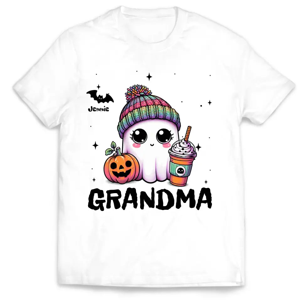 Cute Grandma Boo - Personalized T-Shirt, Halloween Gift For Grandma - TS143TL