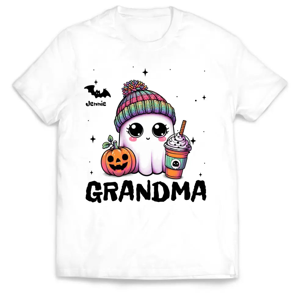 Cute Grandma Boo - Personalized T-Shirt, Halloween Gift For Grandma - TS143TL