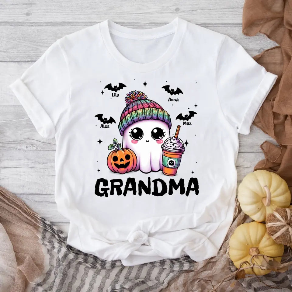 Cute Grandma Boo - Personalized T-Shirt, Halloween Gift For Grandma - TS143TL