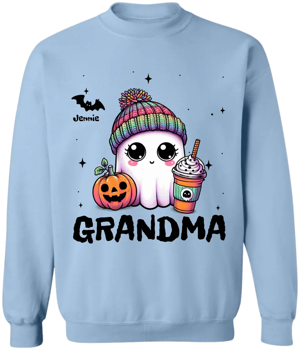 Cute Grandma Boo - Personalized T-Shirt, Halloween Gift For Grandma - TS143TL