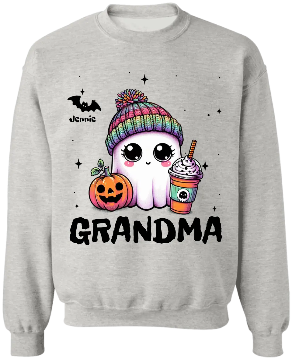 Cute Grandma Boo - Personalized T-Shirt, Halloween Gift For Grandma - TS143TL