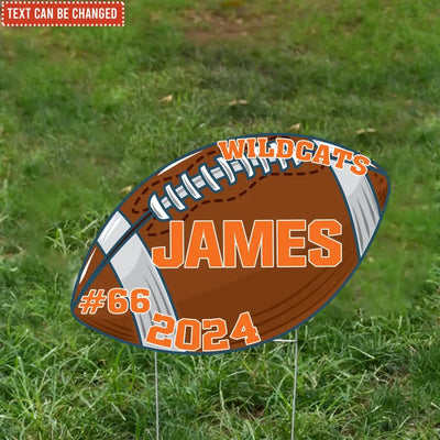 Custom Football Seasons - Personalized Yard Sign Custom Shape, Football Fan Gift, Gift for Football Player - YS51YV