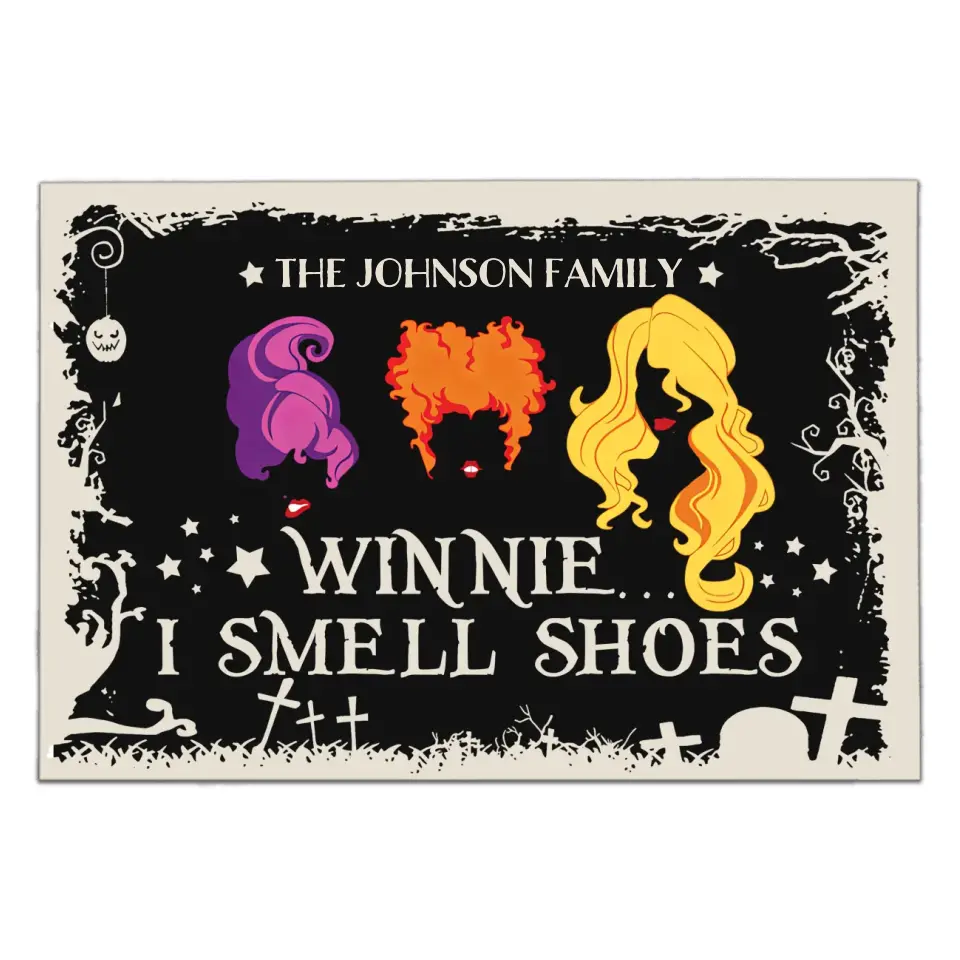 Winnie I Smell Shoes - Personalized Doormat, Gift For Halloween, Family Decor - DM182AN