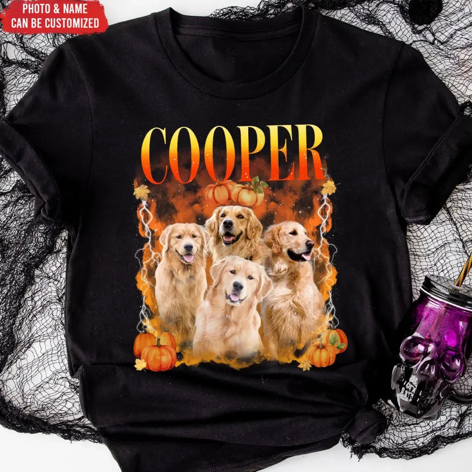 Fall Dog Bootleg - Personalized T-Shirt, Gift for Dog Lover, Fall Gift - TS47YV